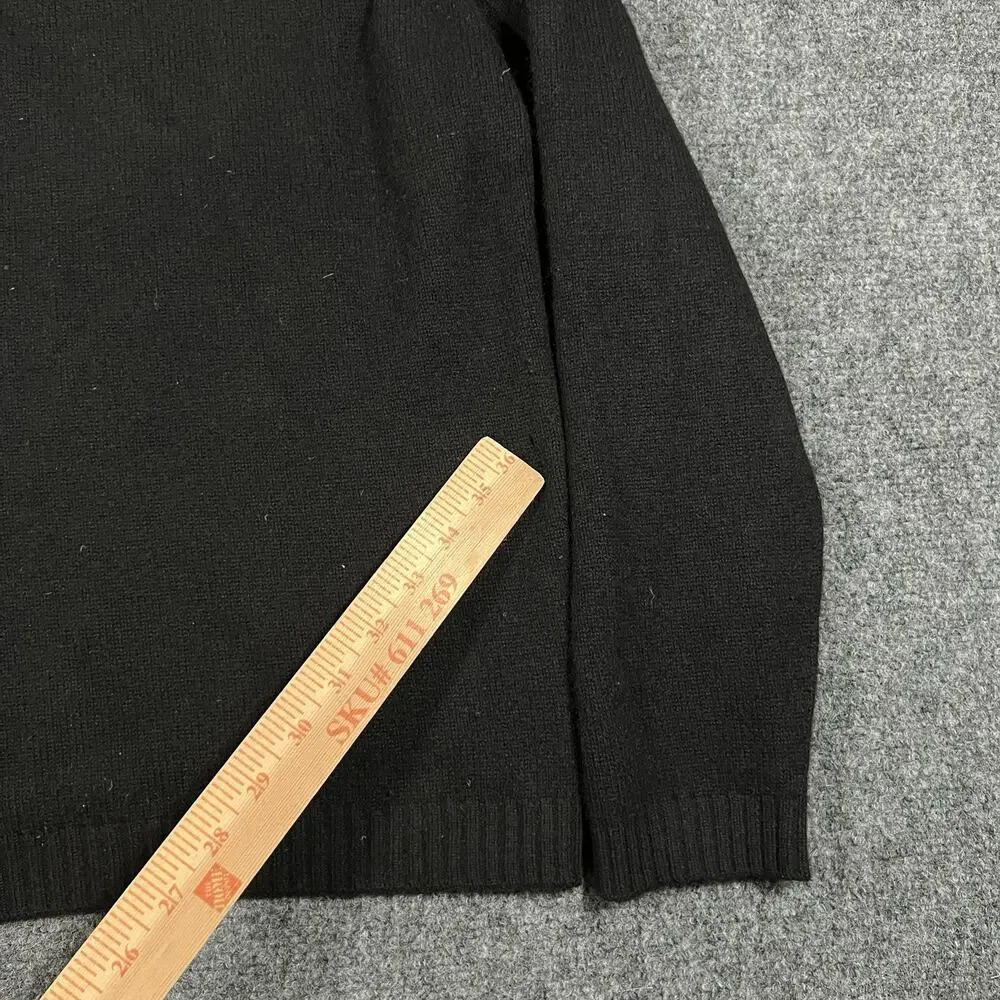 Banana Republic Sweater Mens S Black 100% Cashmere Soft Knit Pullover Crewneck